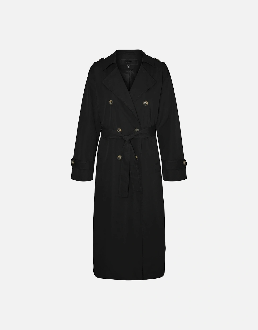 Black Plain Buttoned Jacket - 100% Polyester Women Jackets, 4 of 3
