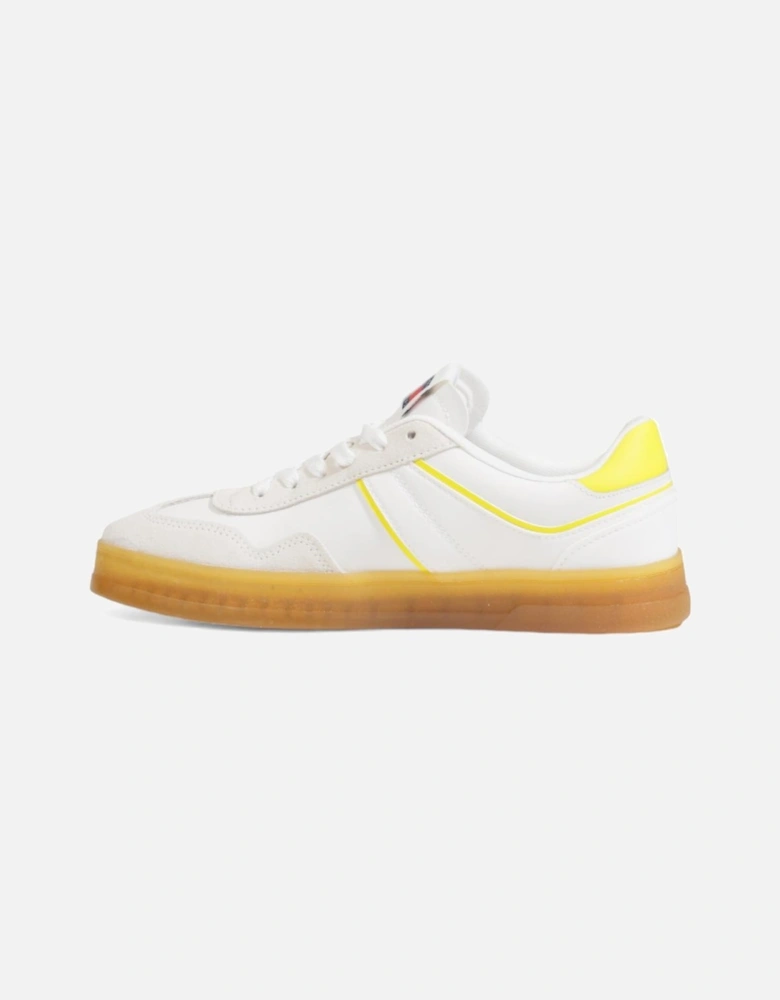 Yellow Suede Lace-up Sneakers Women