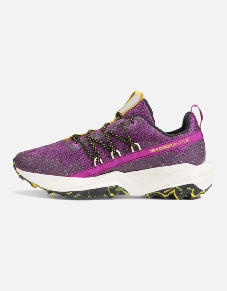 Purple Womens Sneakers with Rubber Sole and Laces - WTTTR