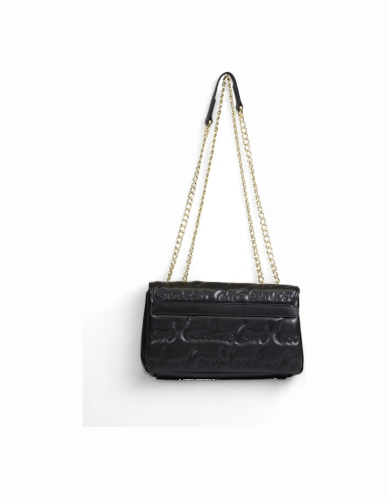 Black Shoulder Bag with Clip Fastening - JC4125PP1L Women