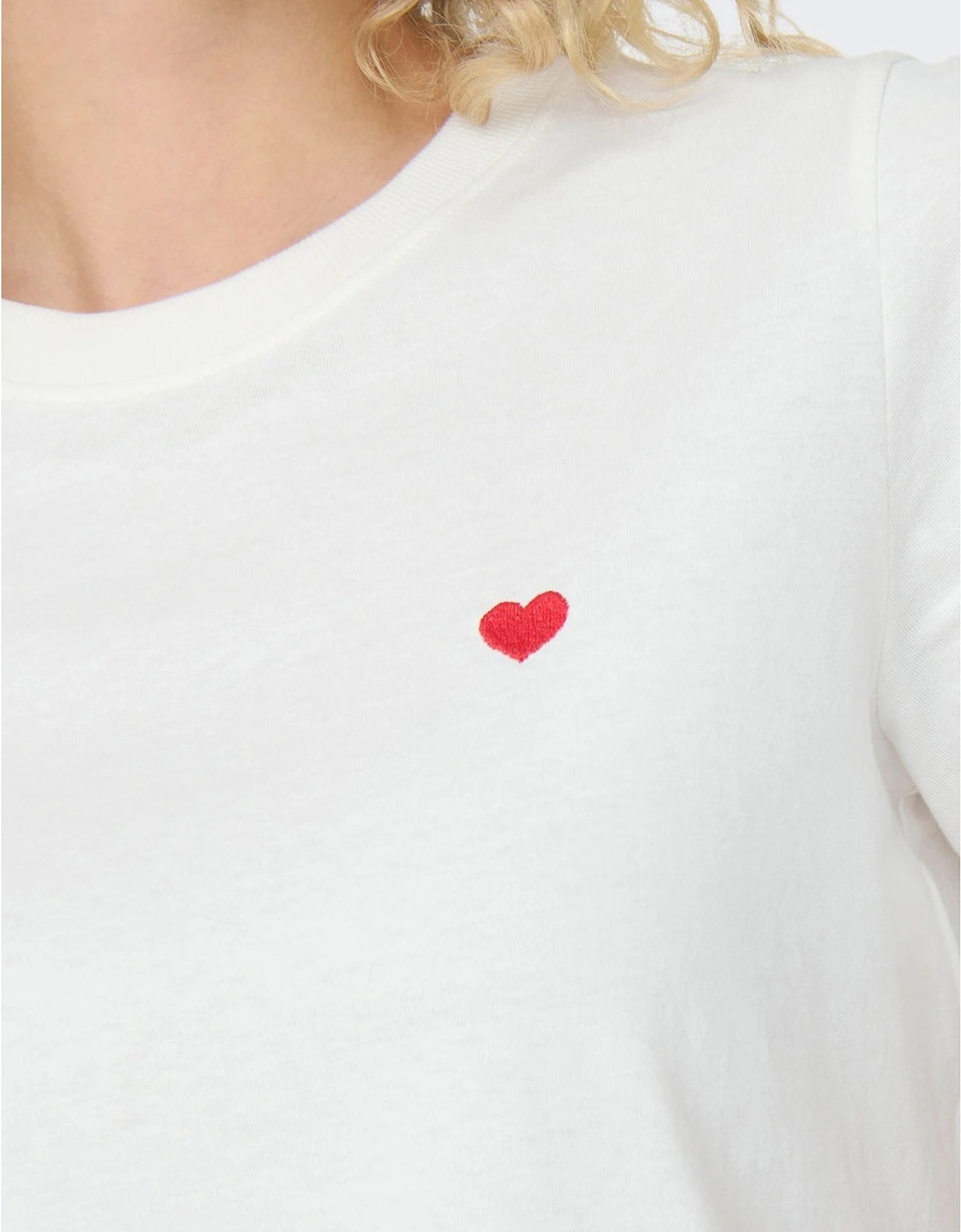White Short Sleeve Round Neck T-shirt Women Shirts