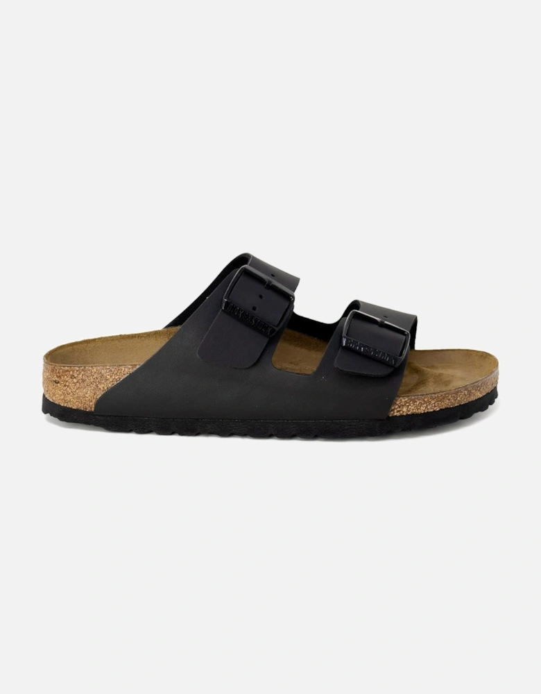 Black Buckle/Bow Womens Sandals with Rubber Sole