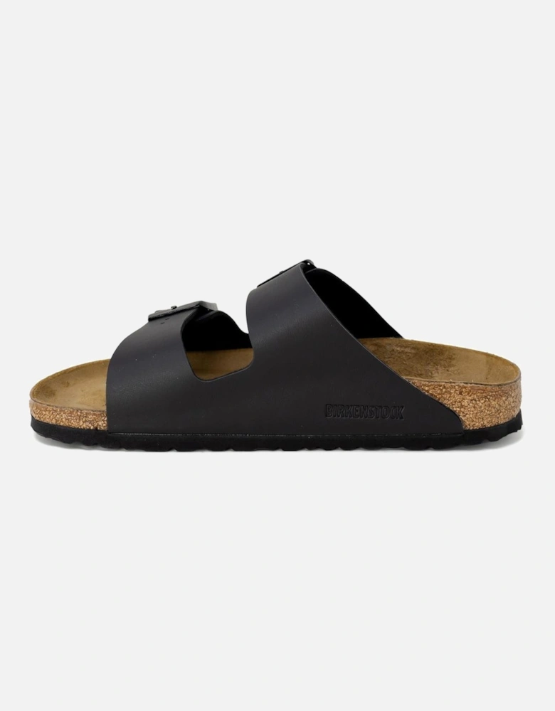 Black Buckle/Bow Womens Sandals with Rubber Sole