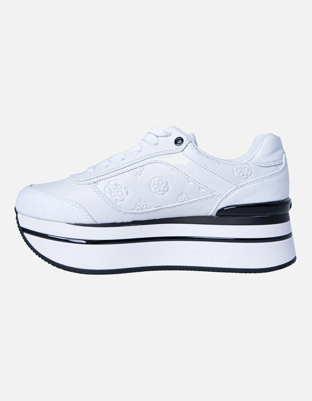 White Slip-On Sporty Sneakers Women