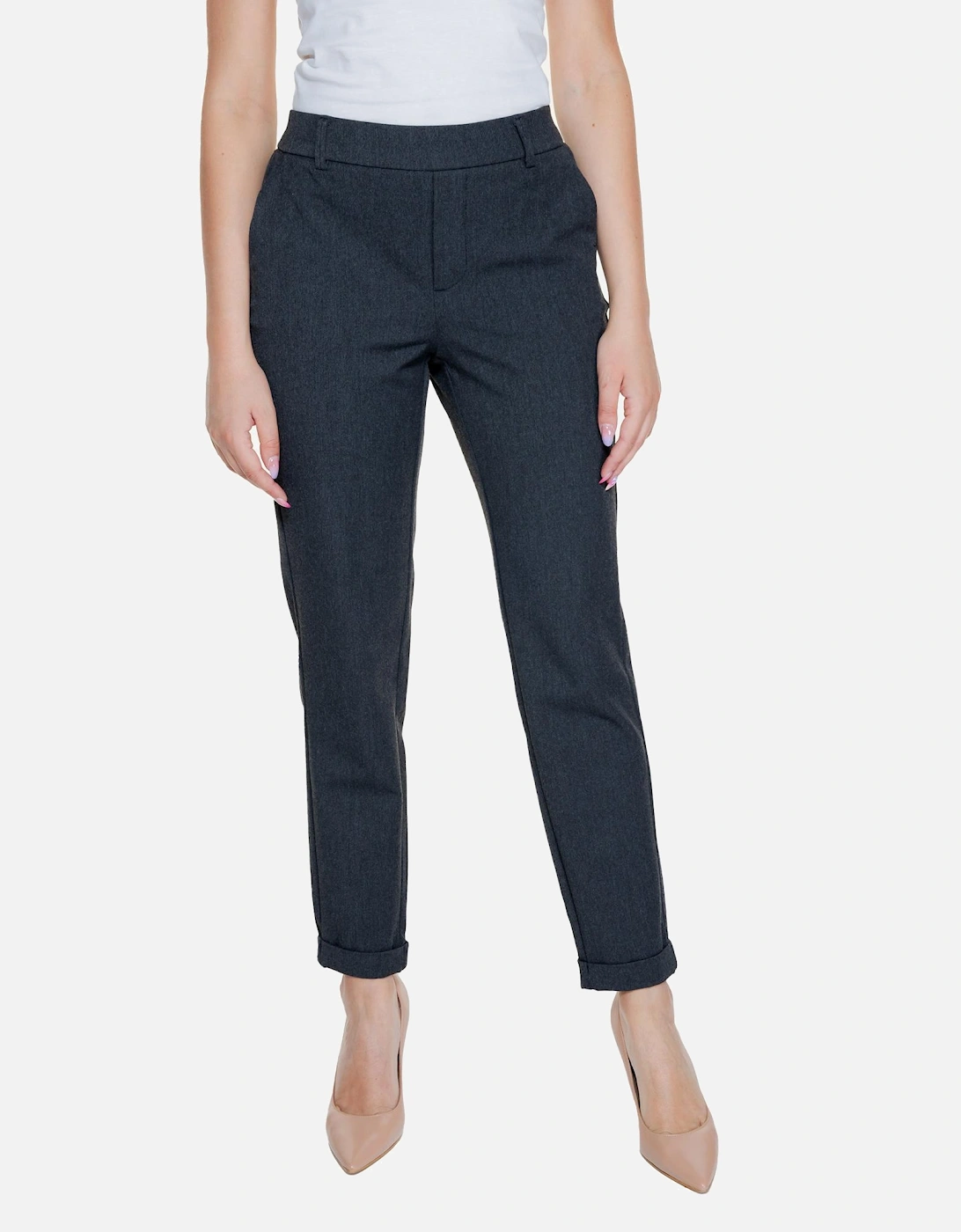 Grey Marl Womens Trousers with Front Pockets, 4 of 3