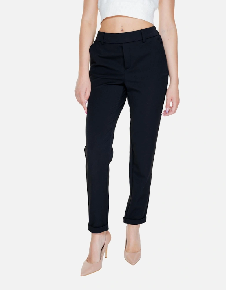 Womens Plain Black Trousers