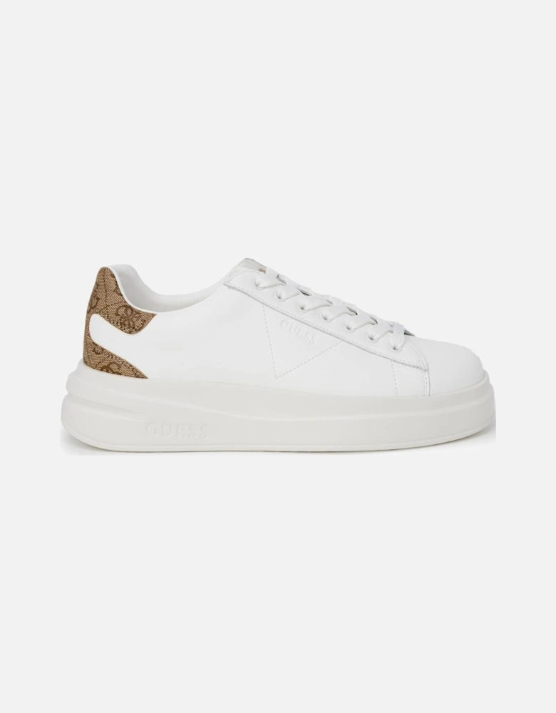 White Lace-Up Sneakers for Women