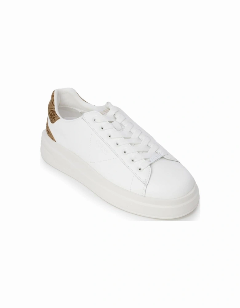 White Lace-Up Sneakers for Women