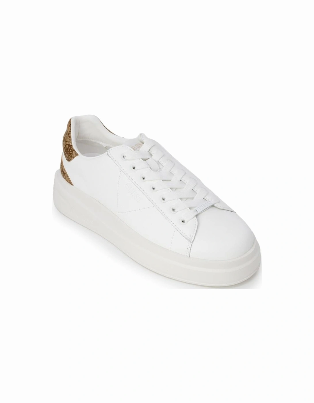 White Lace-Up Sneakers for Women