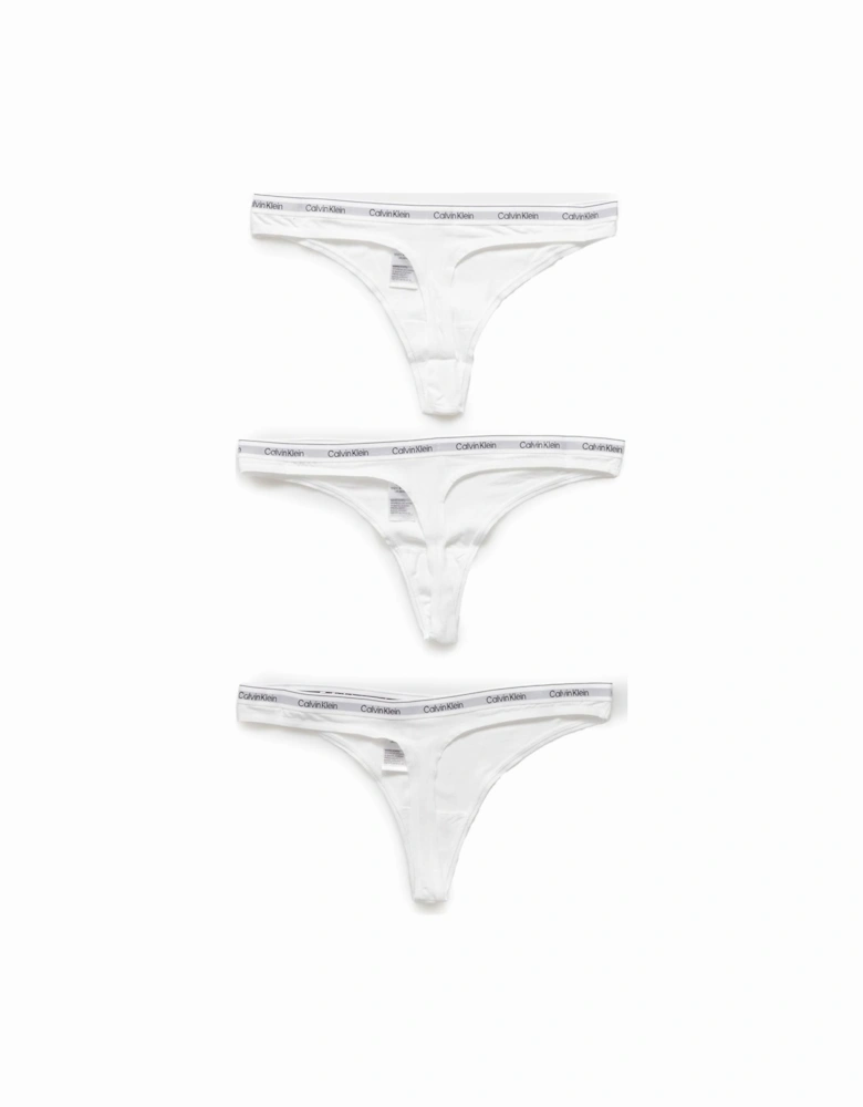 Womens Printed Cotton Underwear - White