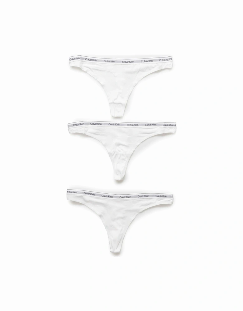 Womens Printed Cotton Underwear - White