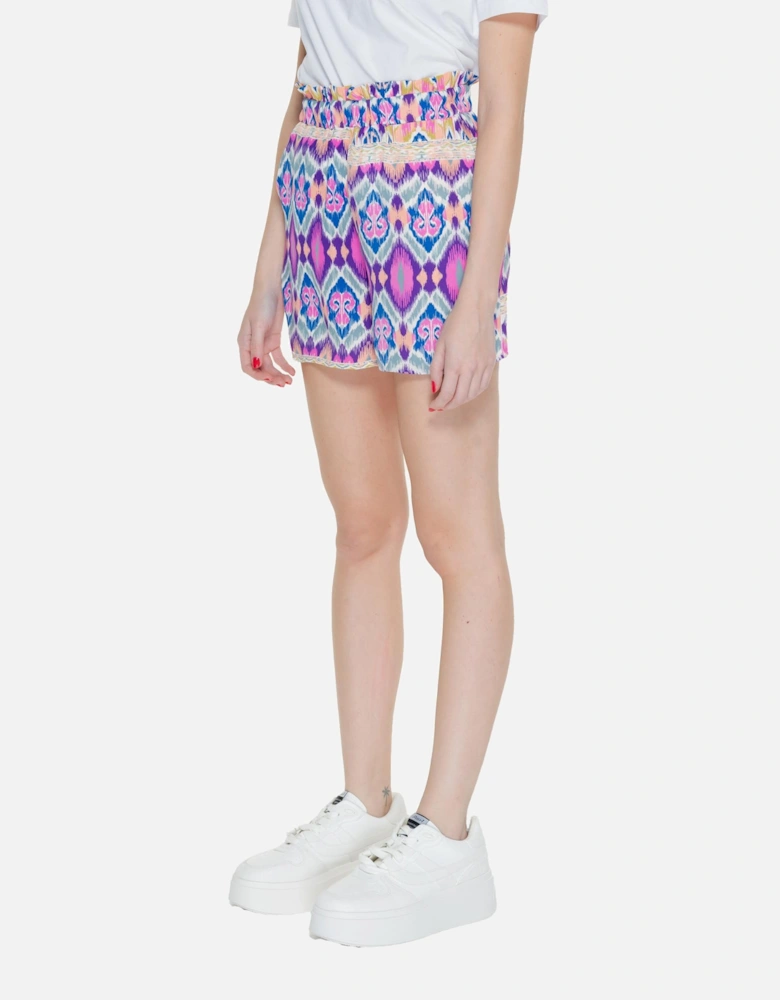 Printed Pink Womens Shorts