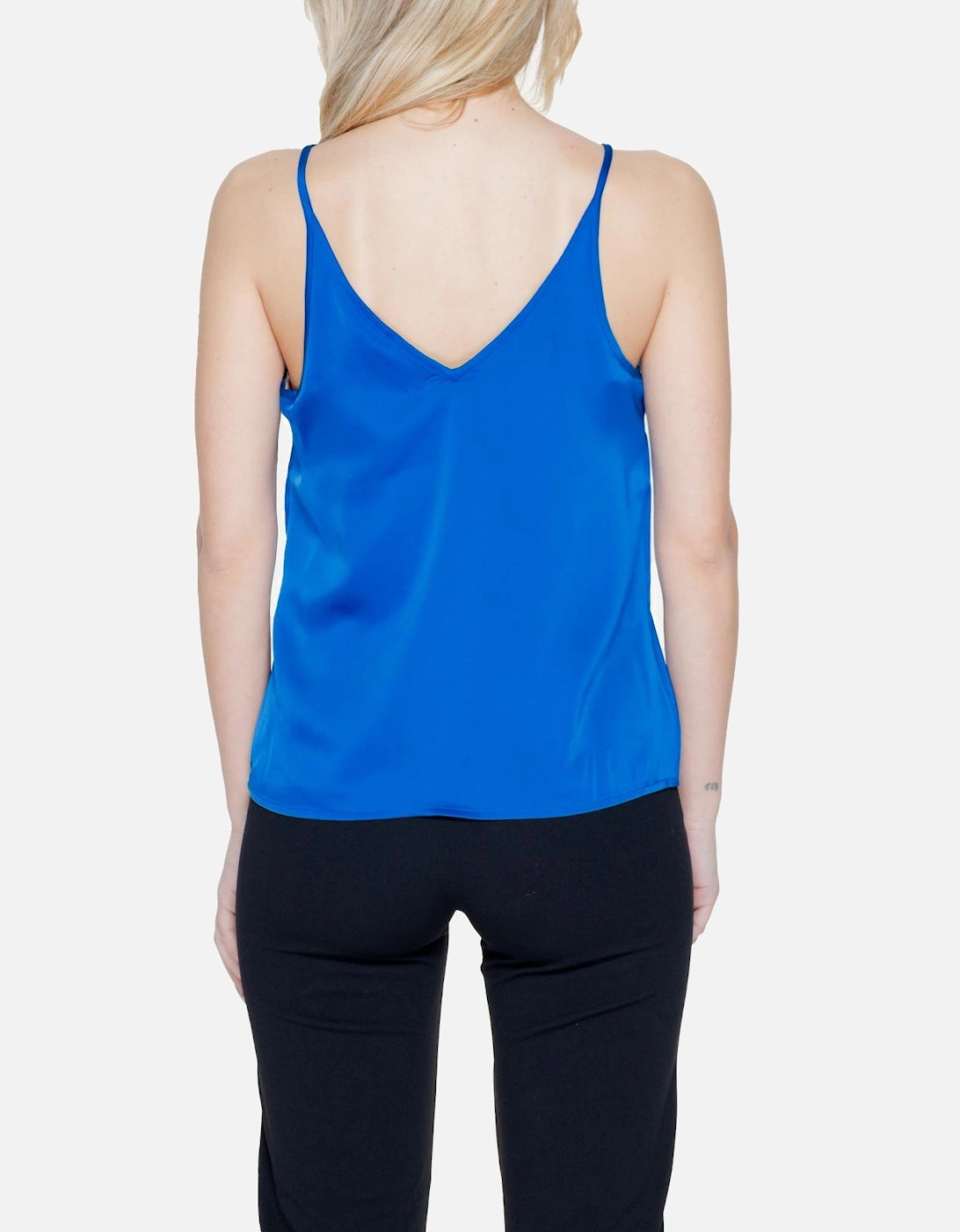 Light Blue Sweetheart Neckline Top Women
