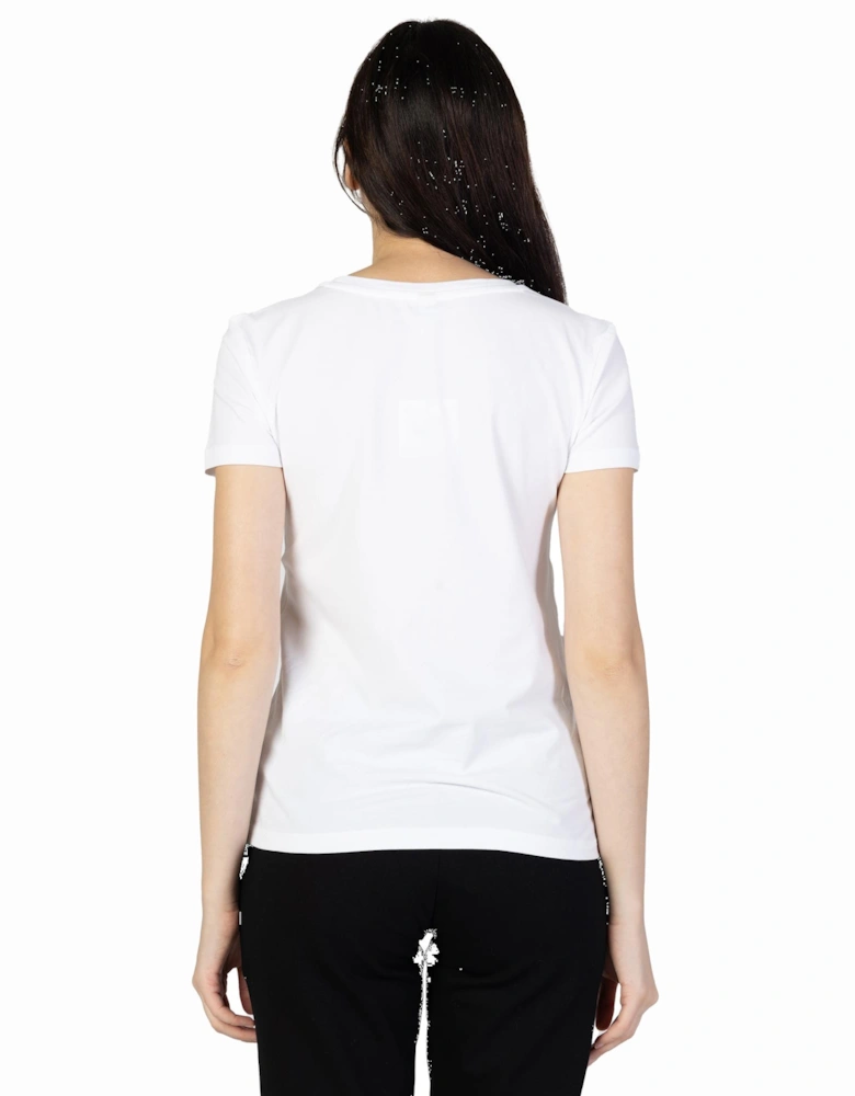 Printed White Womens T-shirt Shirts