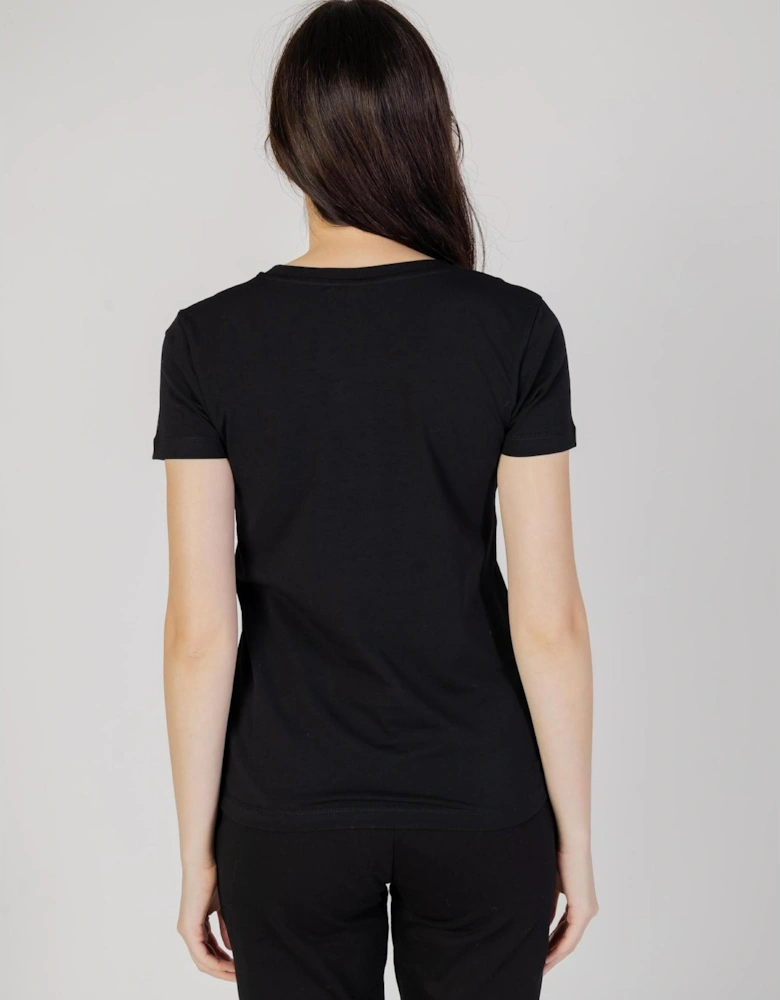 Black Printed Womens T-Shirt by Shirts