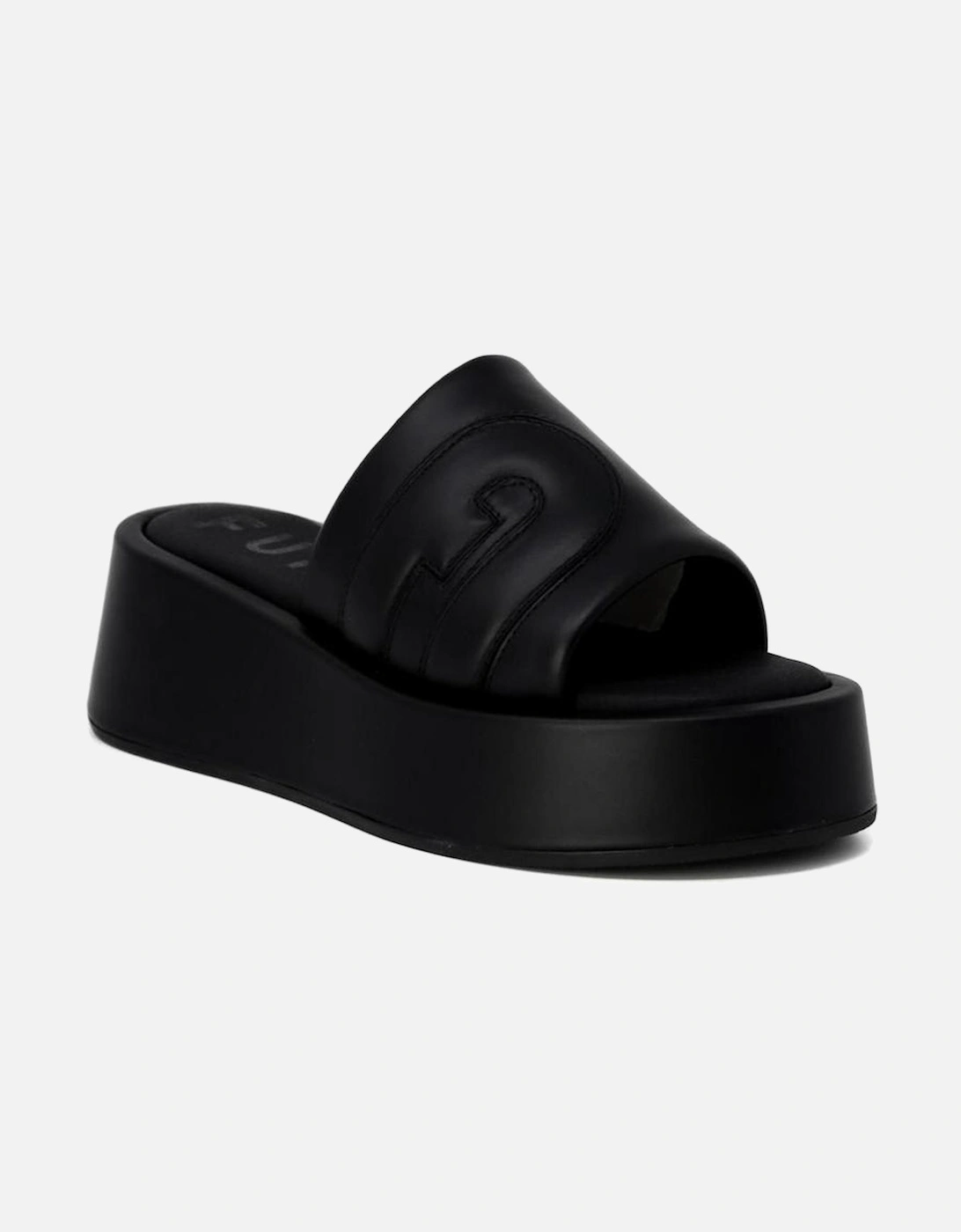 Slide Platform Sandals Black BW1078 Women Slippers