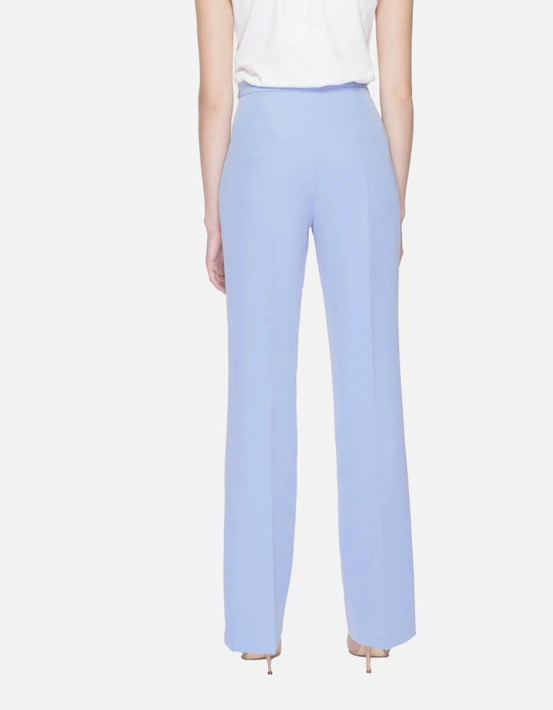 Lilac Plain Trousers with Zip Fastening Women - Liliac