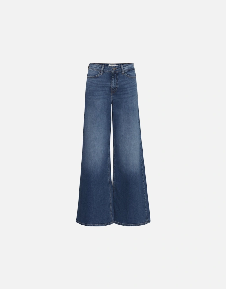 Isadora Wide Leg JeansHigh Waisted Style Women - Green