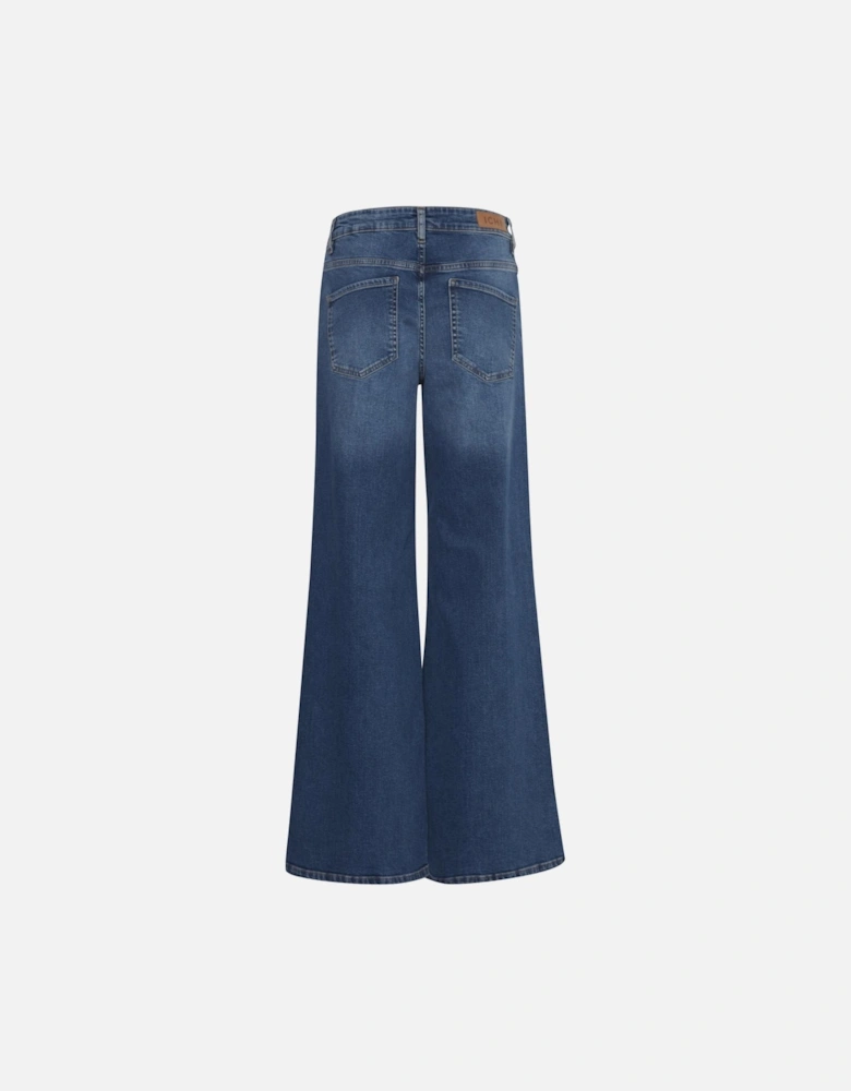 Isadora Wide Leg JeansHigh Waisted Style Women - Green