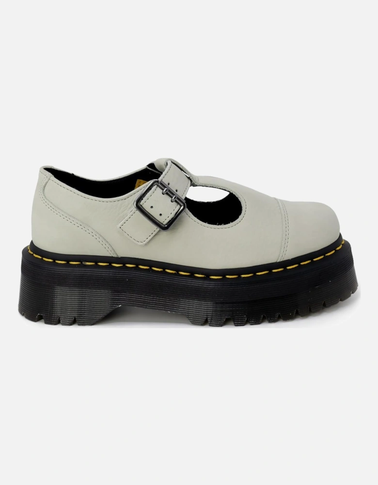 1461 Quad Mary Jane Leather Shoes Women - Green Slip Ons