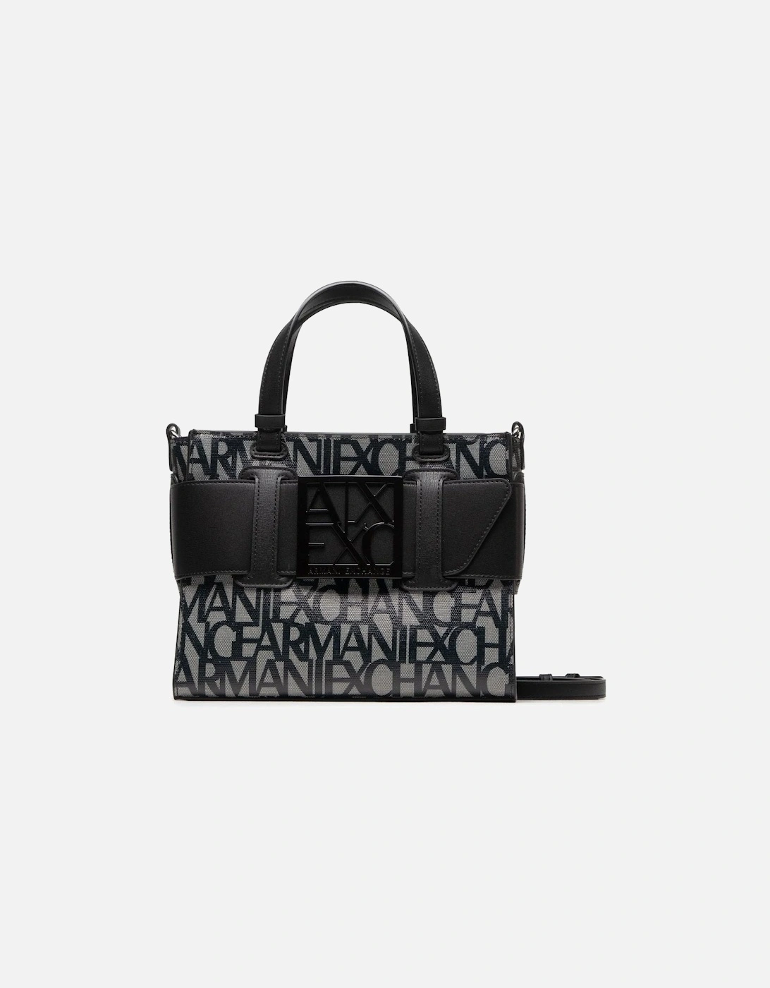 AX Monogram Top Handle Bag 952124 Women - Black, 4 of 3