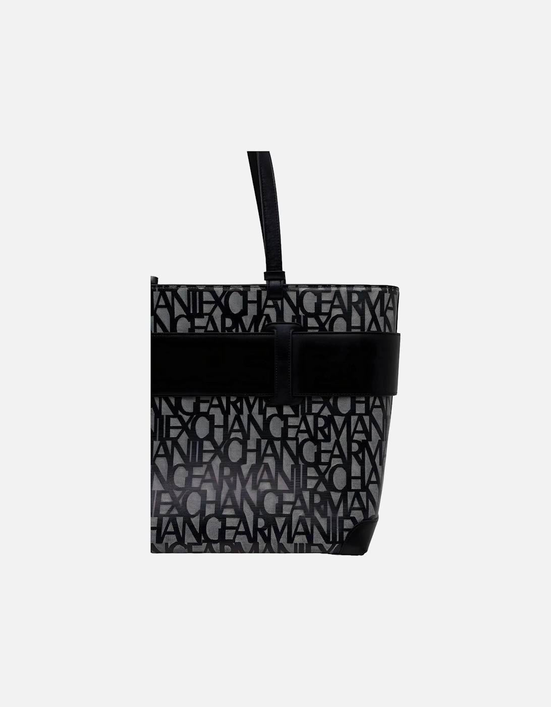 AX Logo Tote Bag All Over Logo 952522 1P206 Women - Black