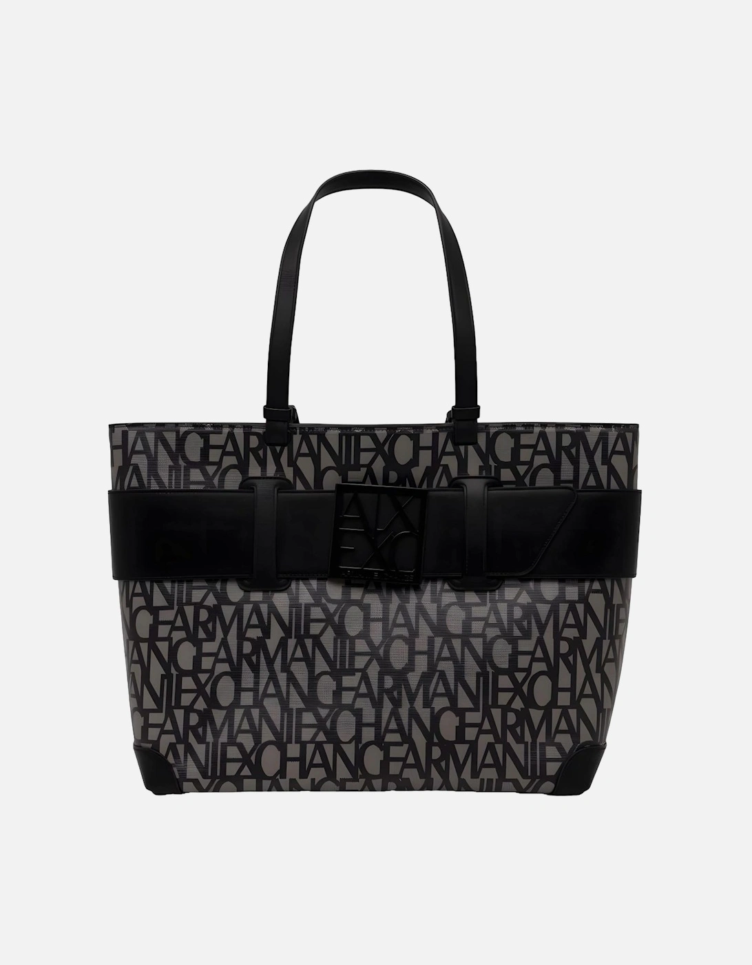 AX Logo Tote Bag All Over Logo 952522 1P206 Women - Black, 4 of 3