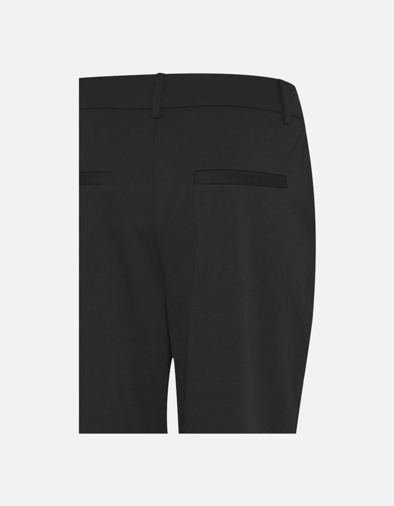 Malene Cropped Trousers Slim Fit Women - Black