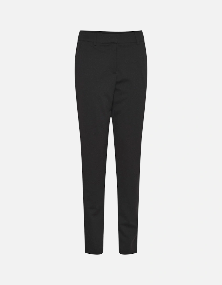 Malene Cropped Trousers Slim Fit Women - Black