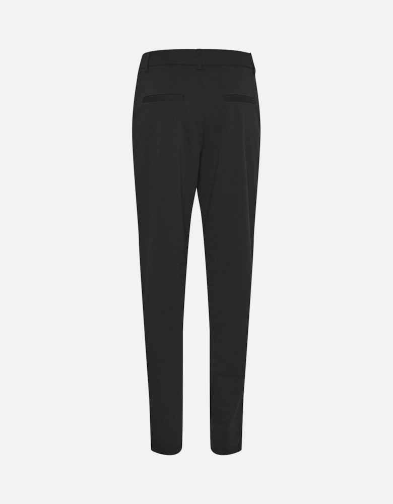 Malene Cropped Trousers Slim Fit Women - Black