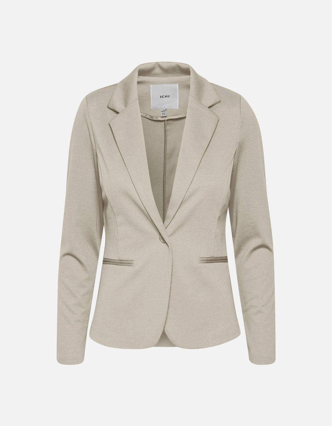 Casual Single Breasted Blazer Women - Beige, 4 of 3