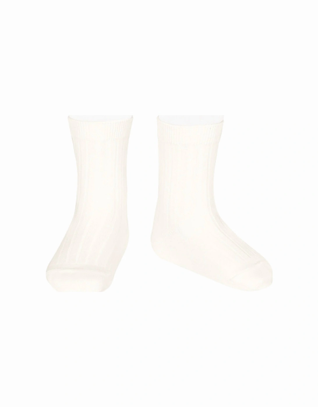 Cream Ribbed Ankle Socks, 3 of 2