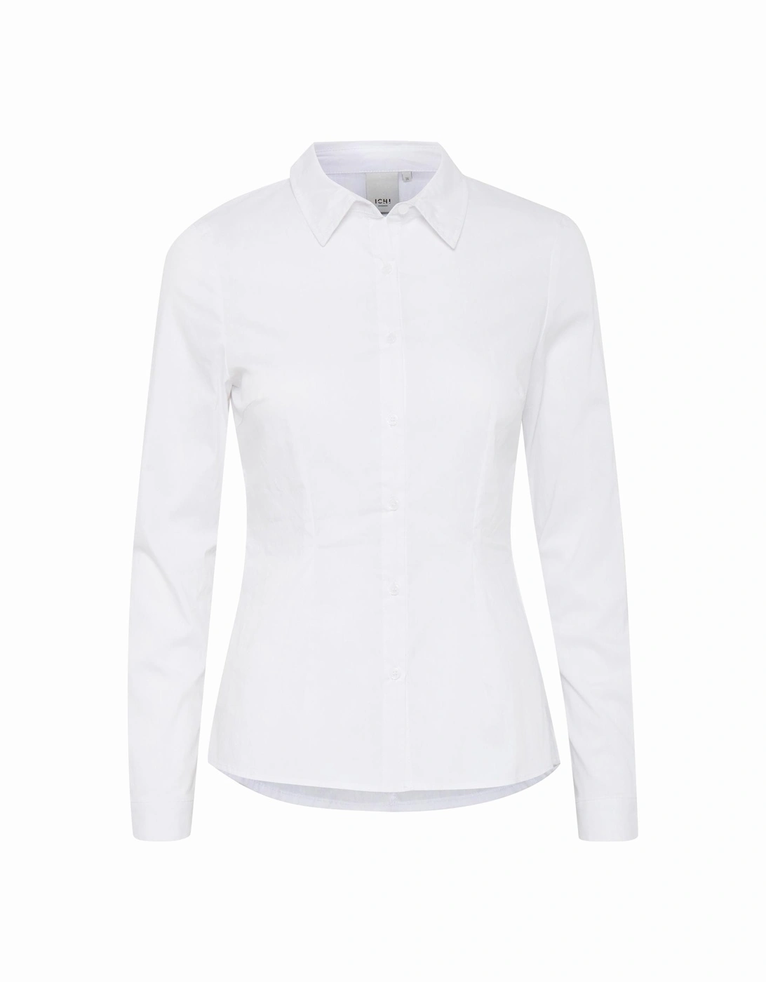 White Long Sleeve Classic Collar Shirt with Button Fastening Women, 4 of 3