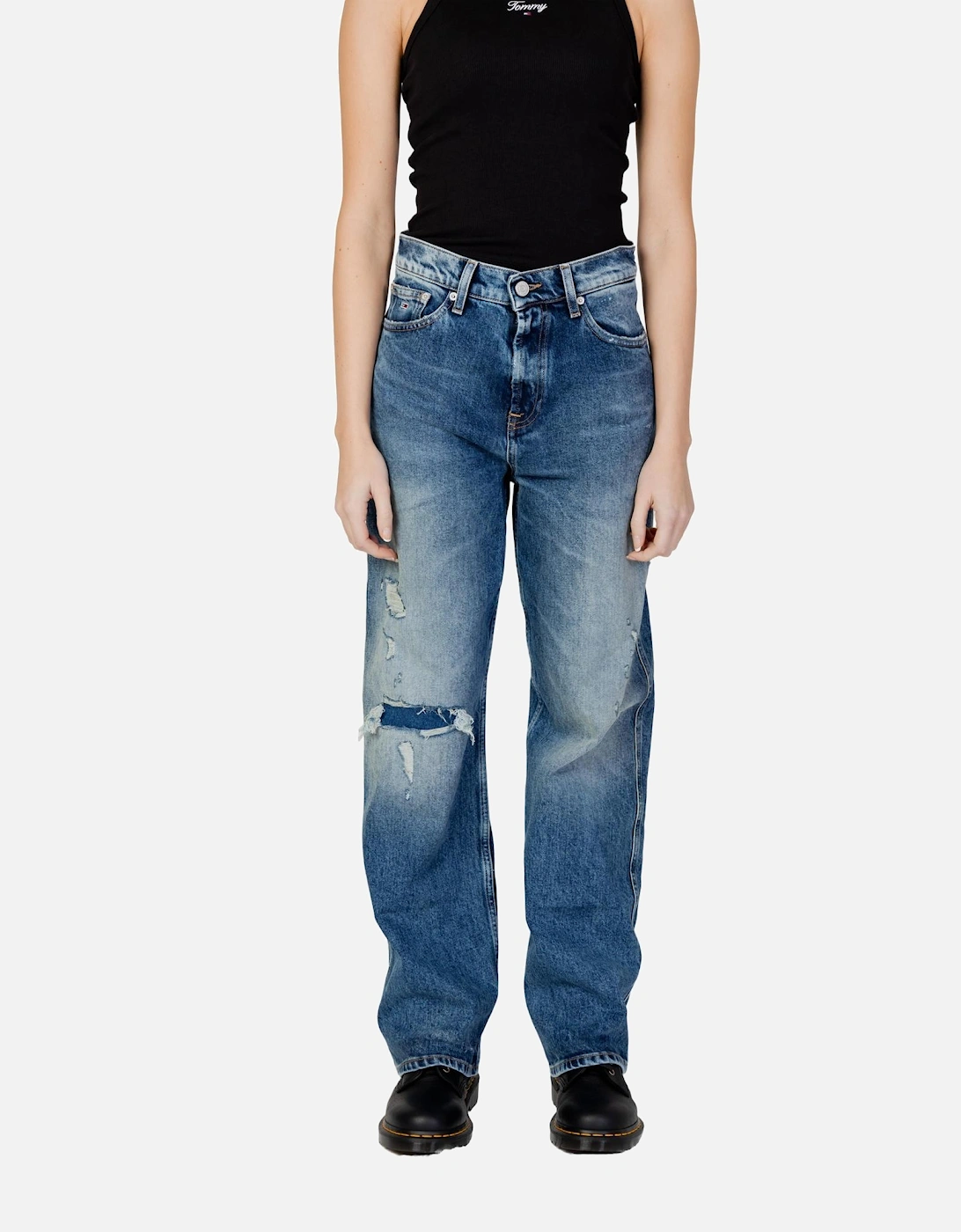 90s Loose Fit Jeans Distressed Women - Blue, 4 of 3