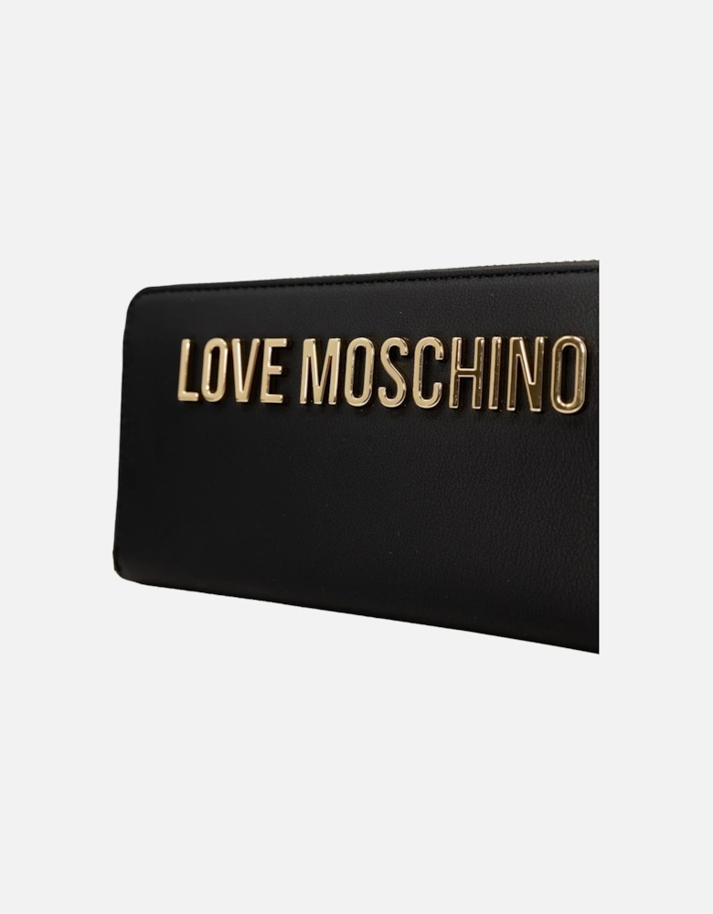 Zip Around Wallet Logo Women - Black