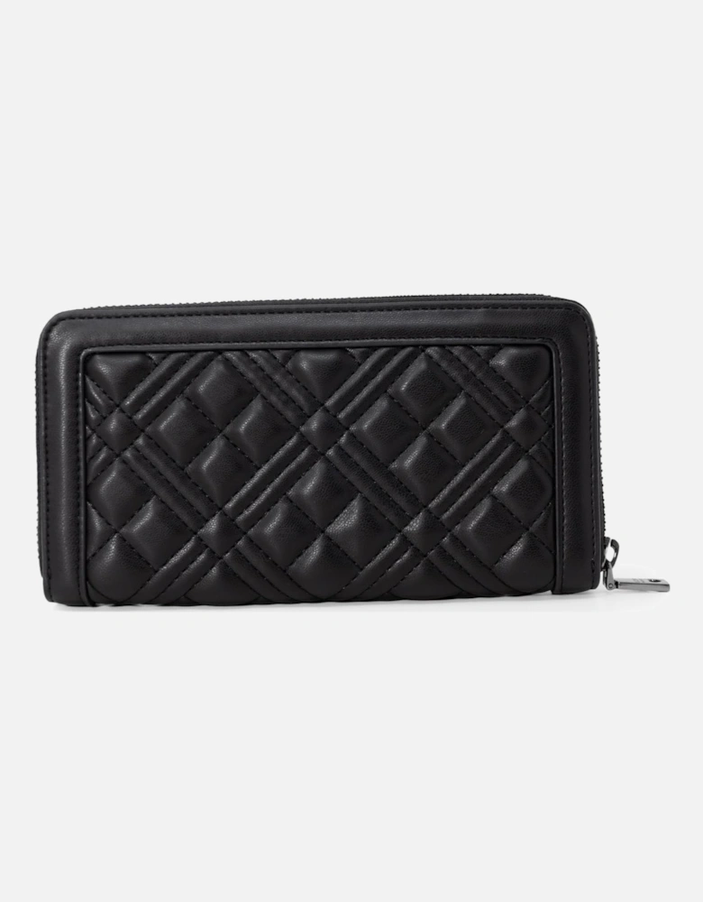 Quilted ZipAround Wallet JC4121PP0CKE0000 Women - Black