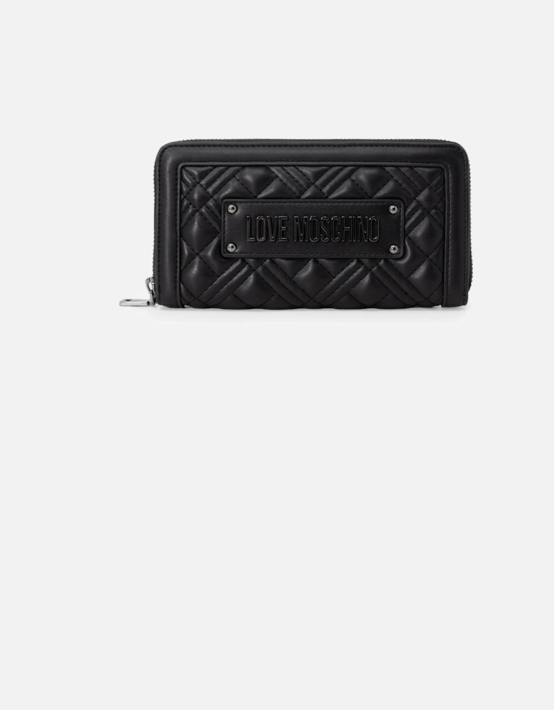 Quilted ZipAround Wallet JC4121PP0CKE0000 Women - Black