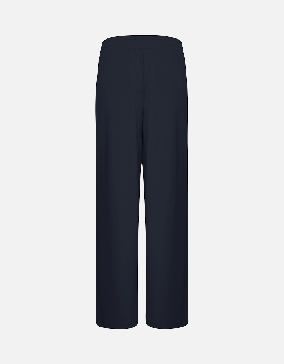 Blue Plain Slip-On Trousers Women