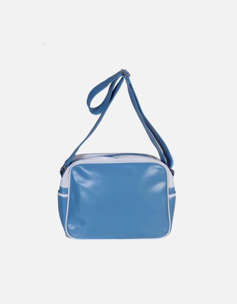 Printed Shoulder Bag with Zip and Multiple Pockets Women - Light Blue