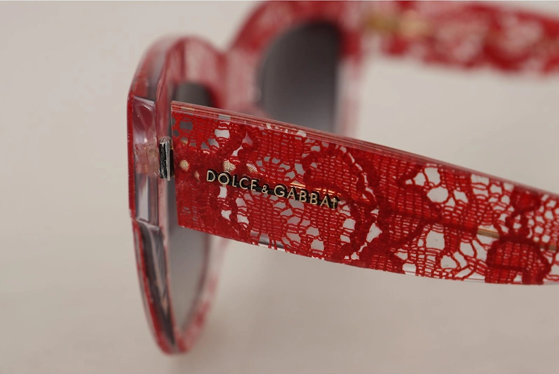 Lace Sunglasses Red Model Red Lace Women