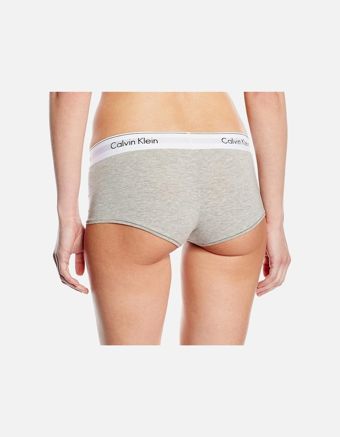 Womens Grey Cotton Blend Modal Underwear