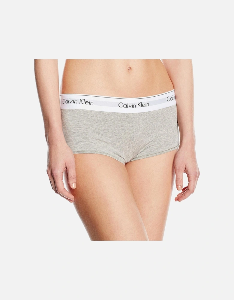 Womens Grey Cotton Blend Modal Underwear