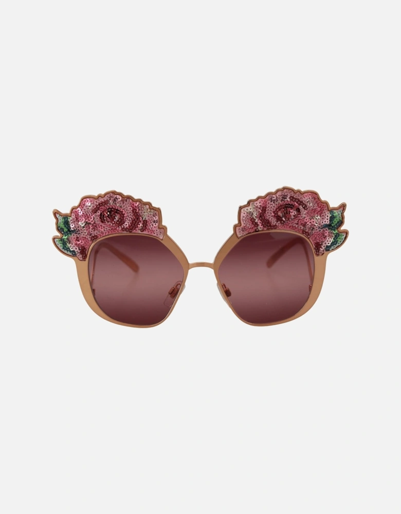 DG4338 Sequin Rose Sunglasses Women - Pink