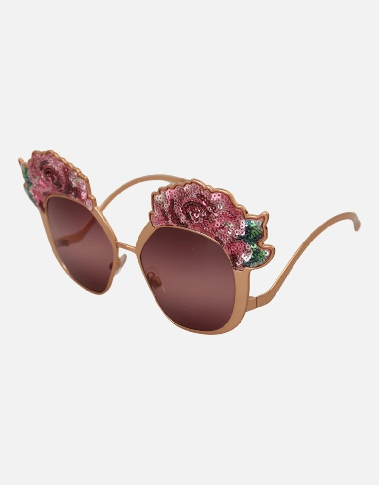 DG4338 Sequin Rose Sunglasses Women - Pink
