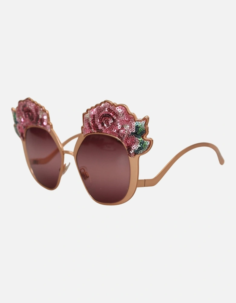 DG4338 Sequin Rose Sunglasses Women - Pink