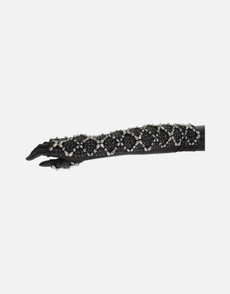 Embellished Gloves GLO020 Women - Black