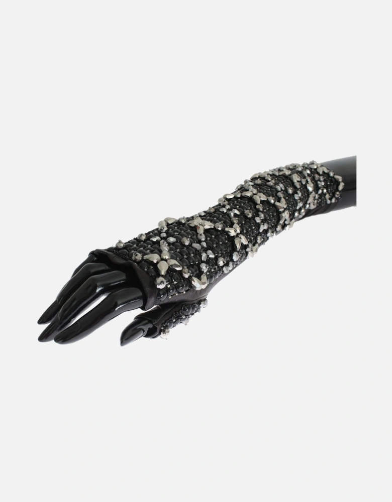 Embellished Gloves GLO020 Women - Black