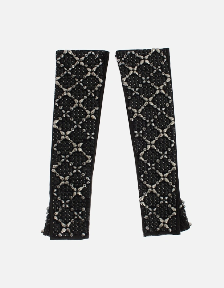Embellished Gloves GLO020 Women - Black