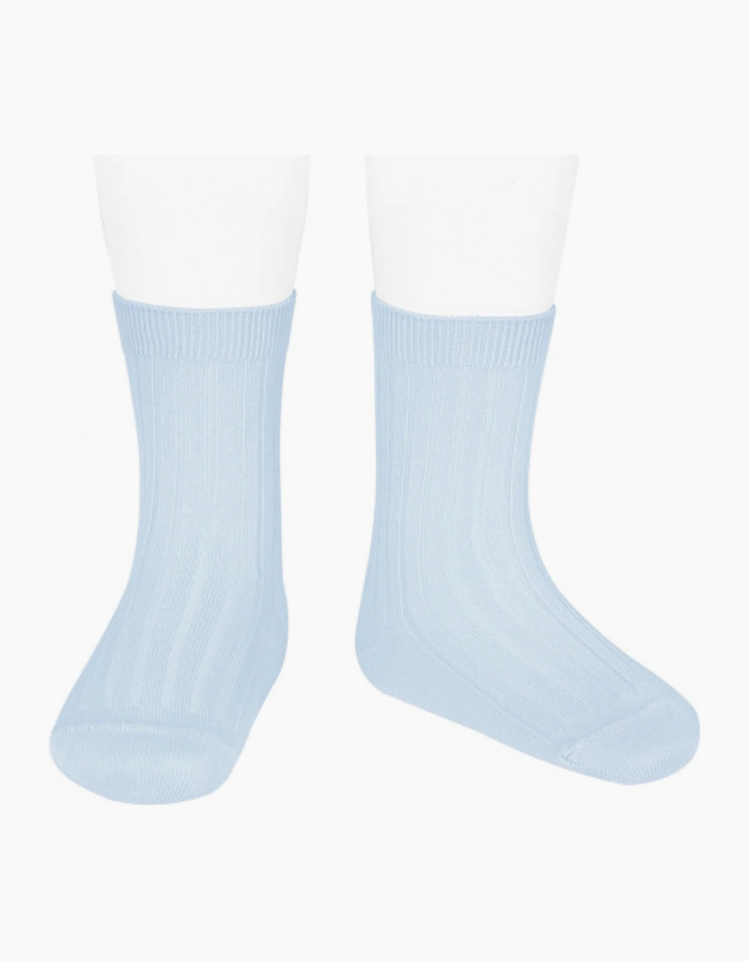 Condor Boy's Blue Ribbed Ankle Socks - Blue/Blue - Size: 4 / eur 23-26 / uk 6-8.5