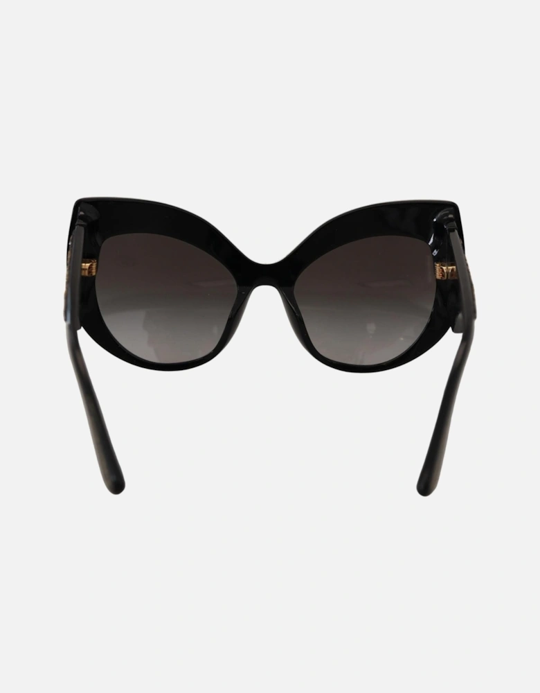 DG4338 Sequin Cat Eye Sunglasses Women - Black Gold